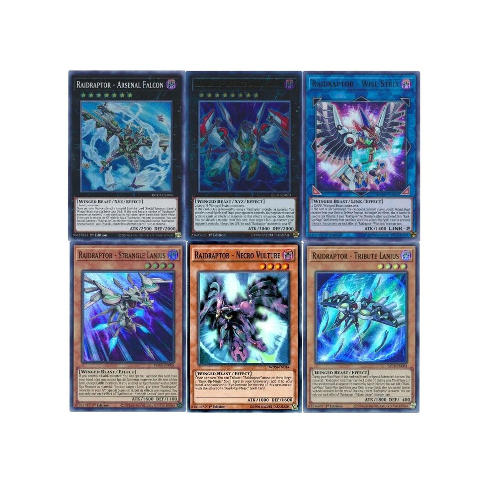 Yugioh Raidraptor 2023 Deck - Wise Strix Ultimate Falcon Tribute - 55 Cards